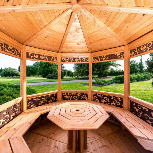 modřínová pergola
